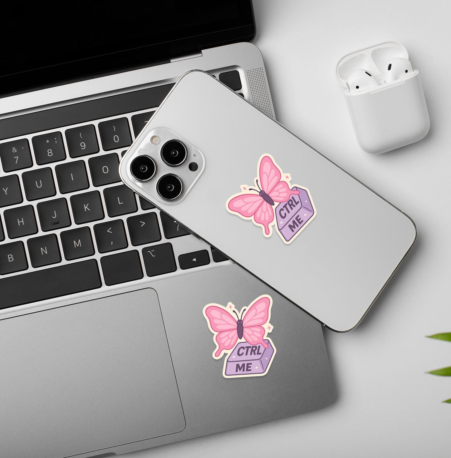 Control Me Butterfly Sticker