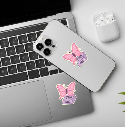 Control Me Butterfly Sticker