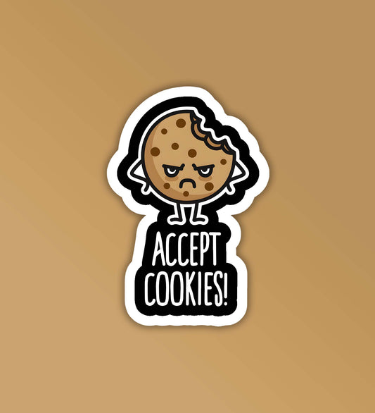 Accept Cookies Programmer - Coding Sticker