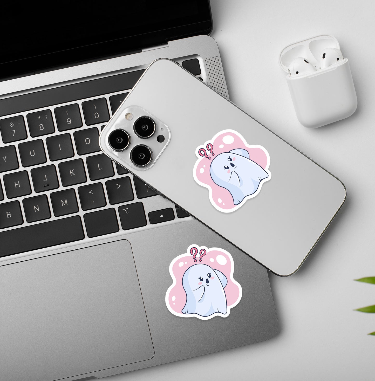 Cute Ghost | Laptop And Mobile Stickers