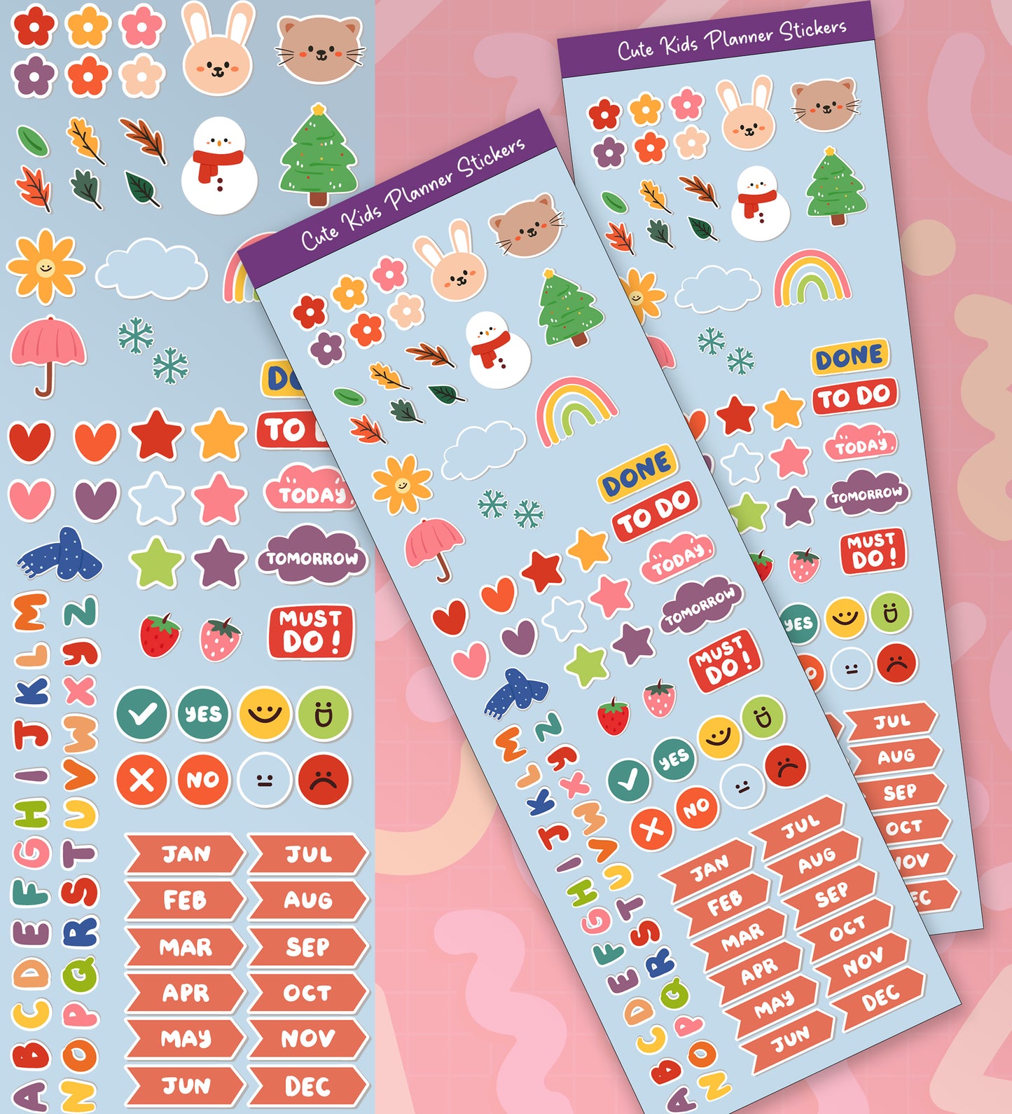 Cute Kids Planner | Deco Stickers
