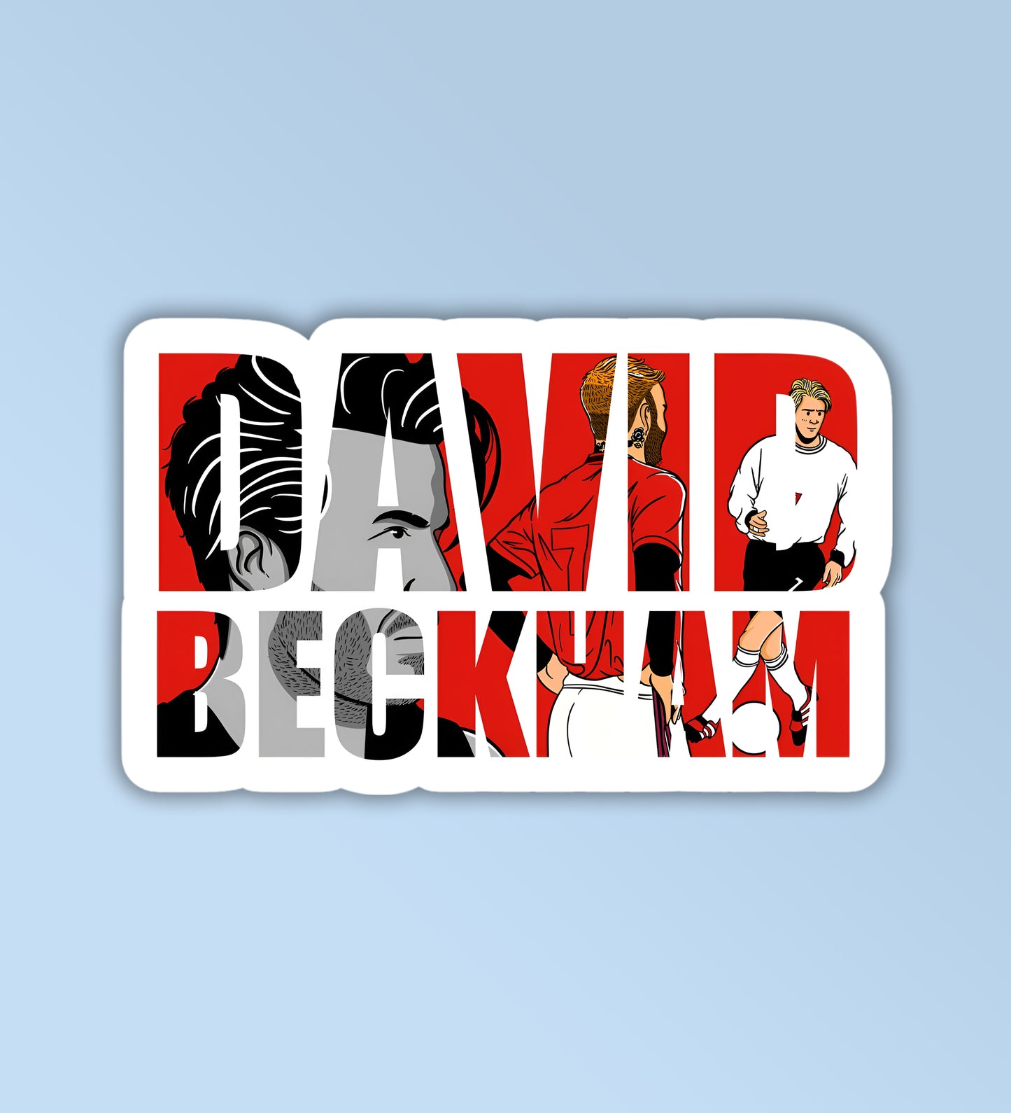 David Beckham Football Sticker