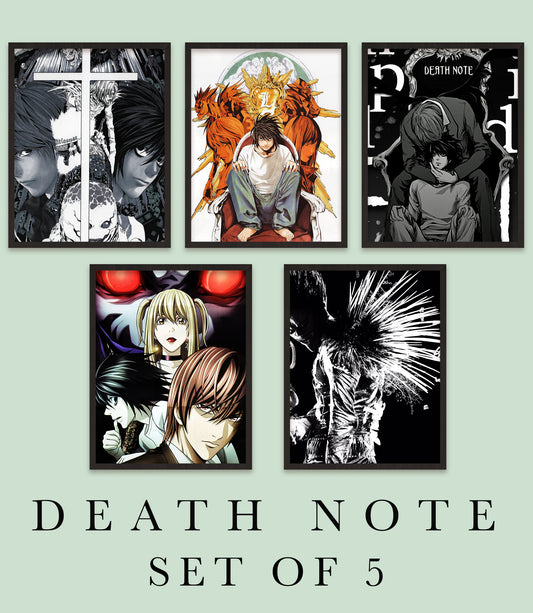 Death Note Posters - Set Of 5