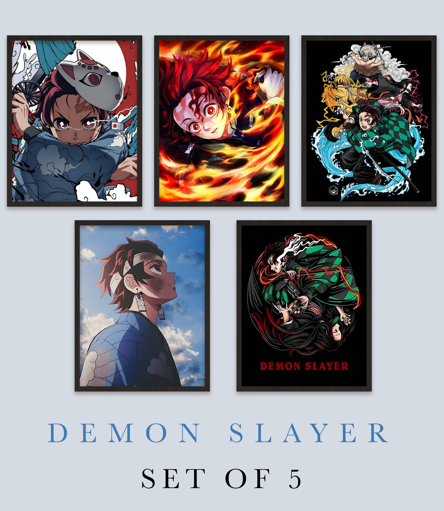 Demon Slayer Posters - Set Of 5