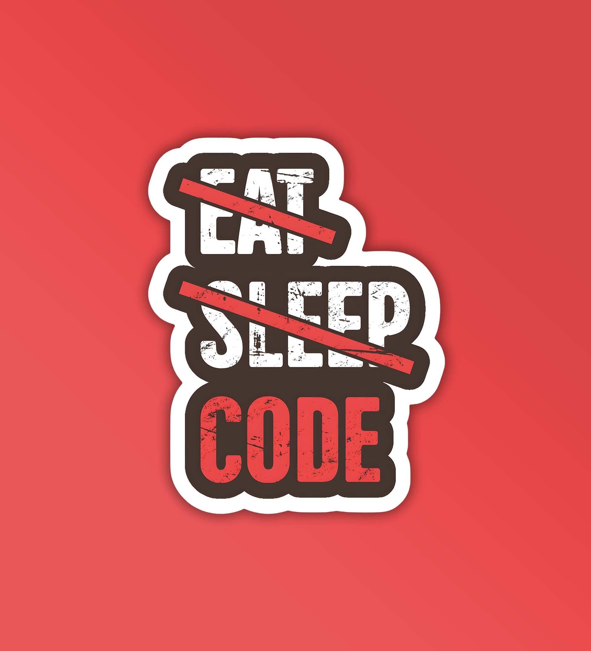 Eat Sleep Code Programmer - Coding Sticker – Peeekaboo
