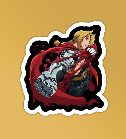 Edward Elric Fullmetal Alchemist - Laptop & Mobile Stickers