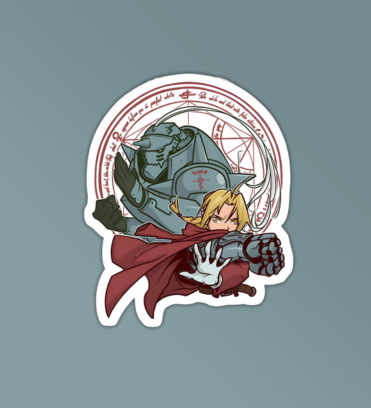 Elric Bros Full Metal Alchemist - Laptop & Mobile Stickers