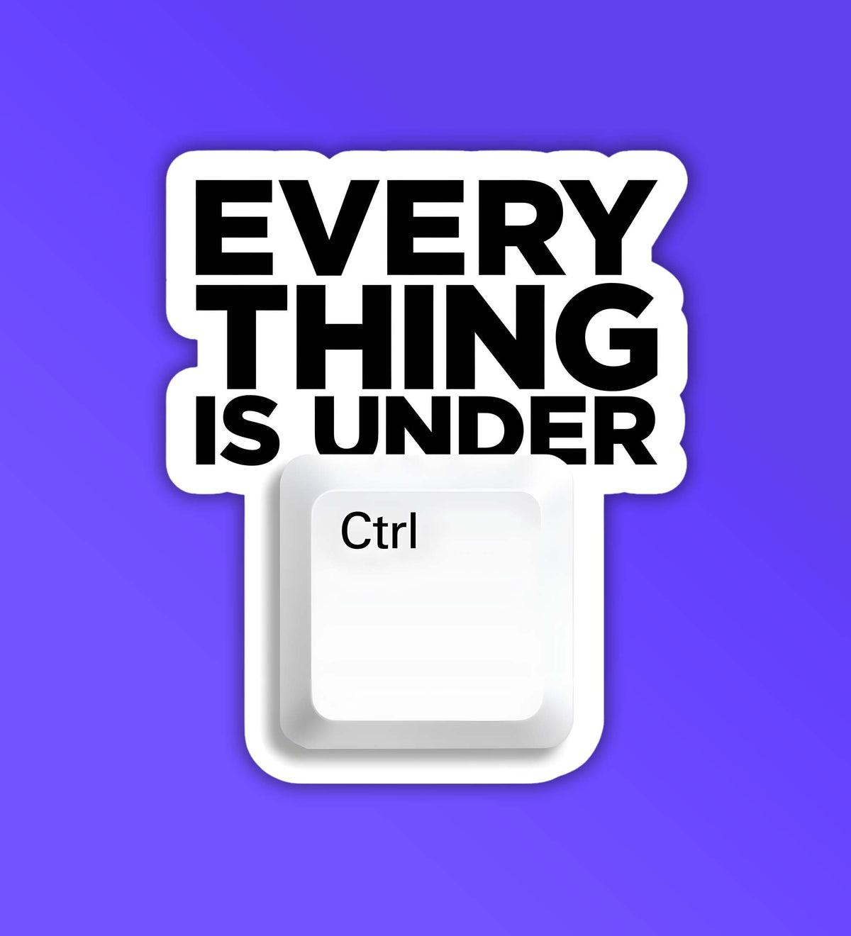 Coder Sitcker Under CTRL Programmer - Coding Sticker – Peeekaboo