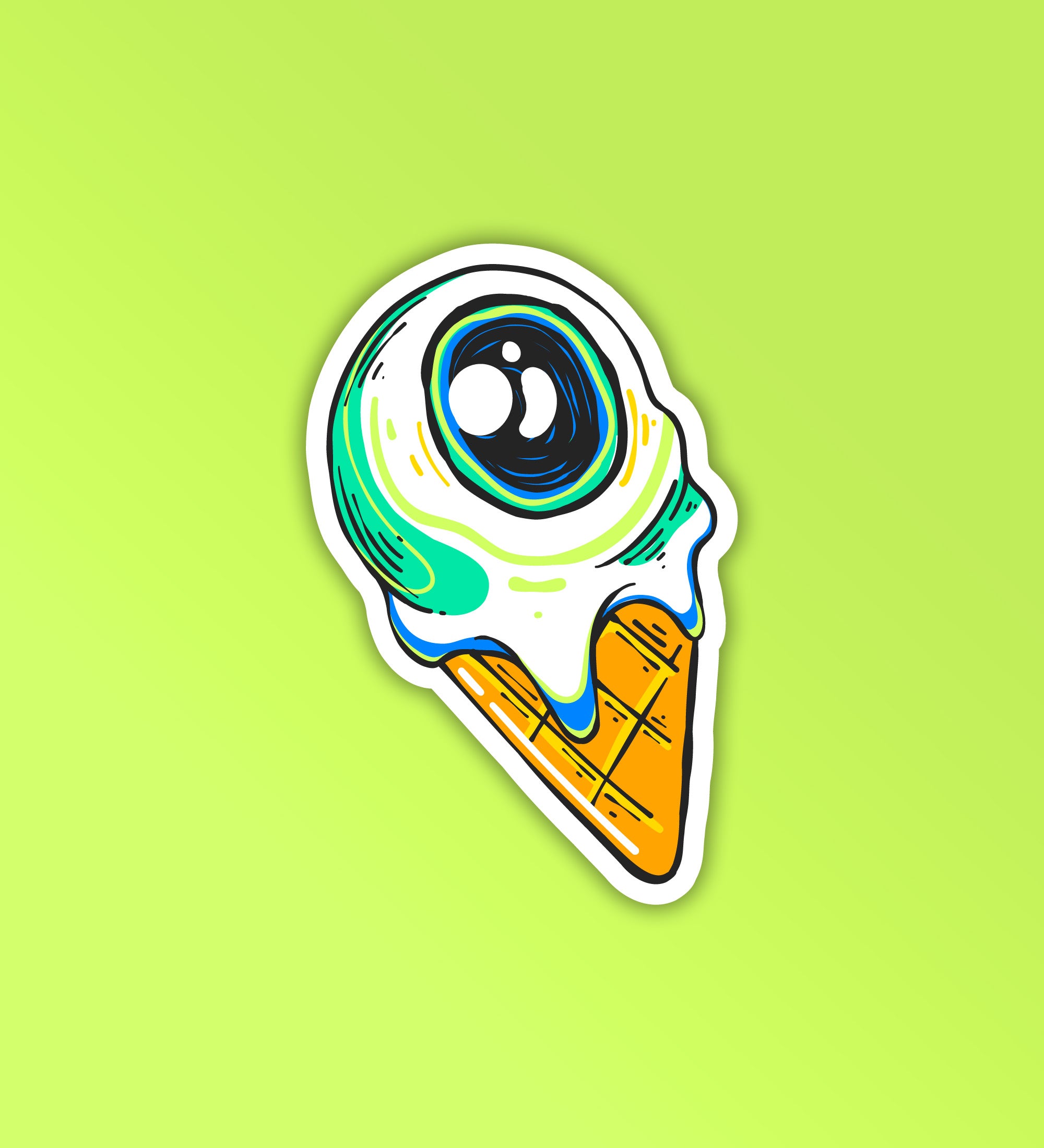 Eye - Scream Sticker – Peeekaboo
