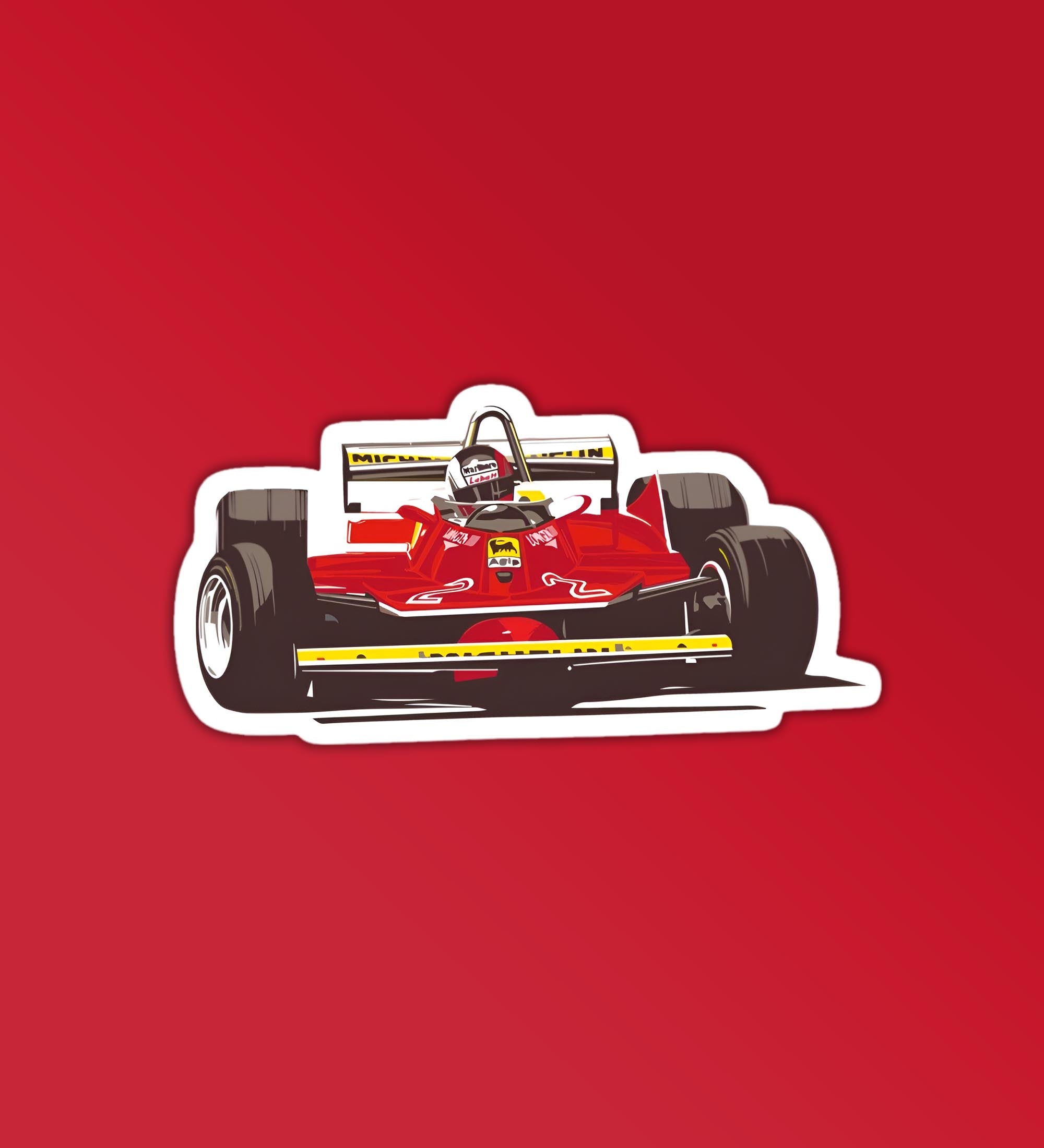 F1 Car - Sticker – Peeekaboo