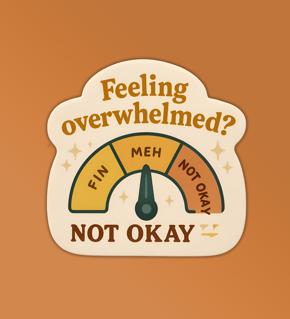 Sticker Freteling Feeling Overwhelmed Sticker – Peeekaboo