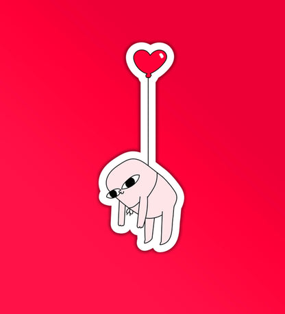 Love Is In The Air Meme  - Vinyl Laptop / Mobile Stickers