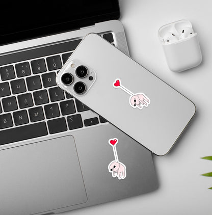 Love Is In The Air Meme  - Vinyl Laptop / Mobile Stickers