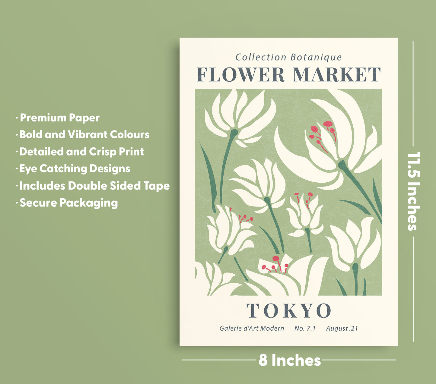 Tokyo Flower Market Wall Art - Poster