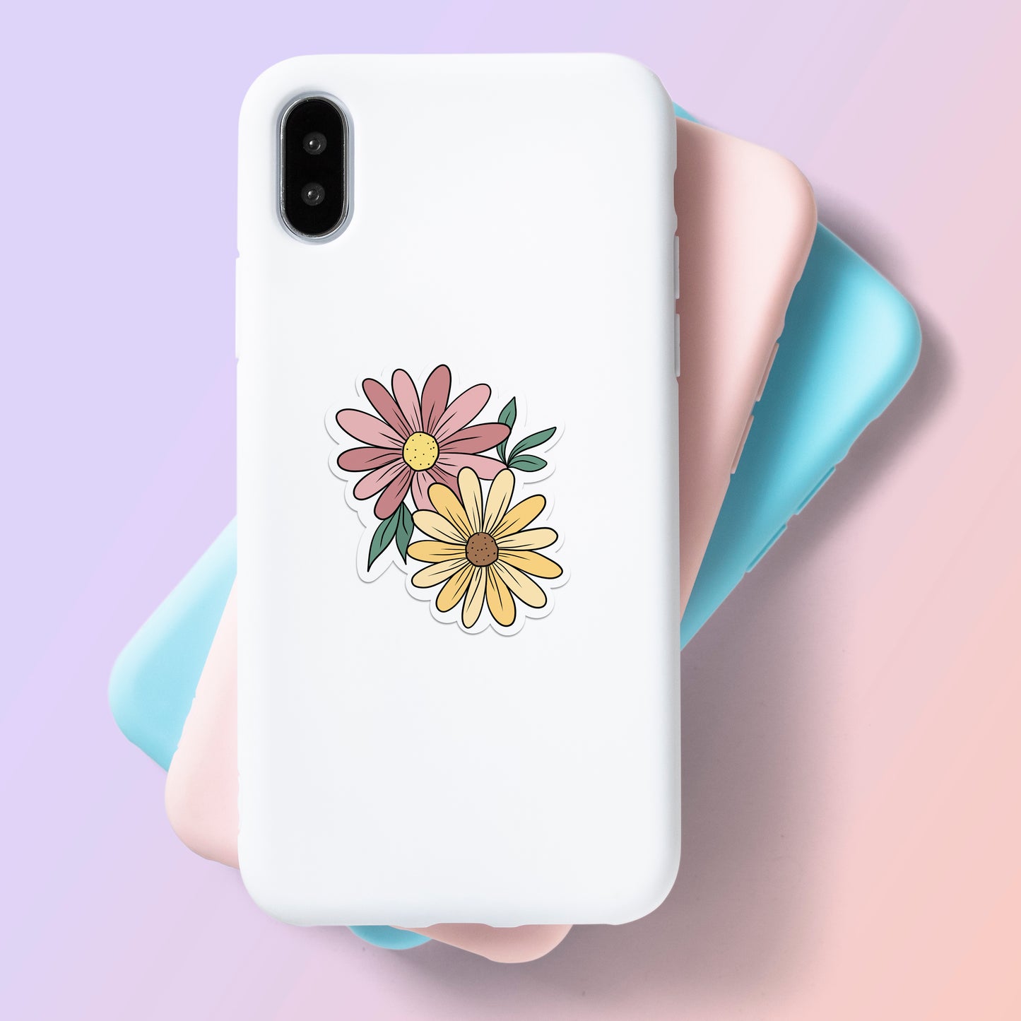 Pretty Daisy - Laptop & Mobile Stickers