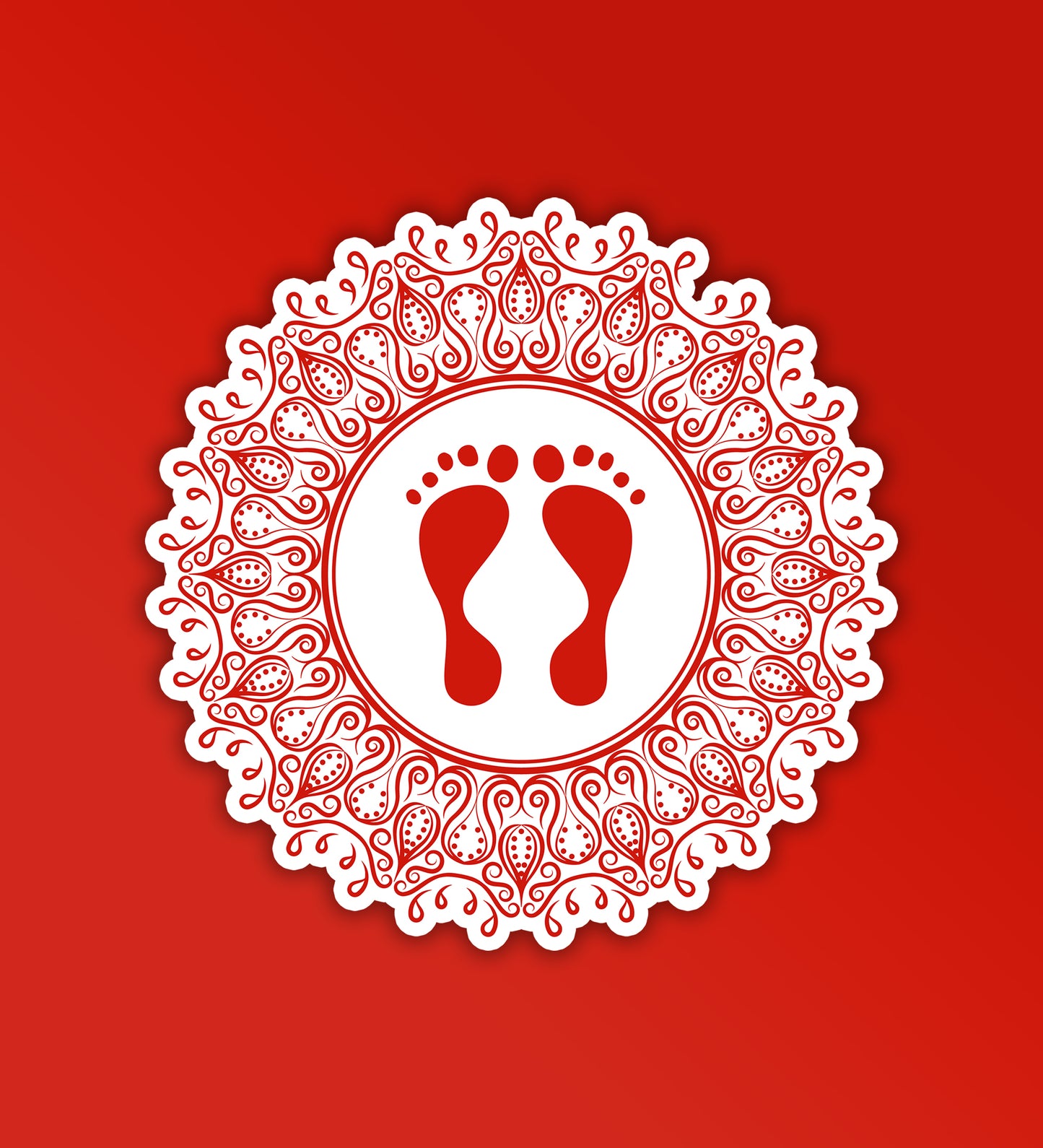 Lakshmi Footsteps | Diwali Sticker