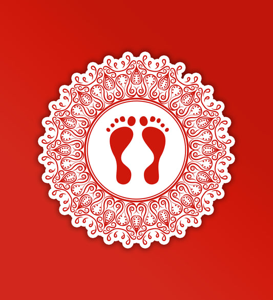Lakshmi Footsteps | Diwali Sticker