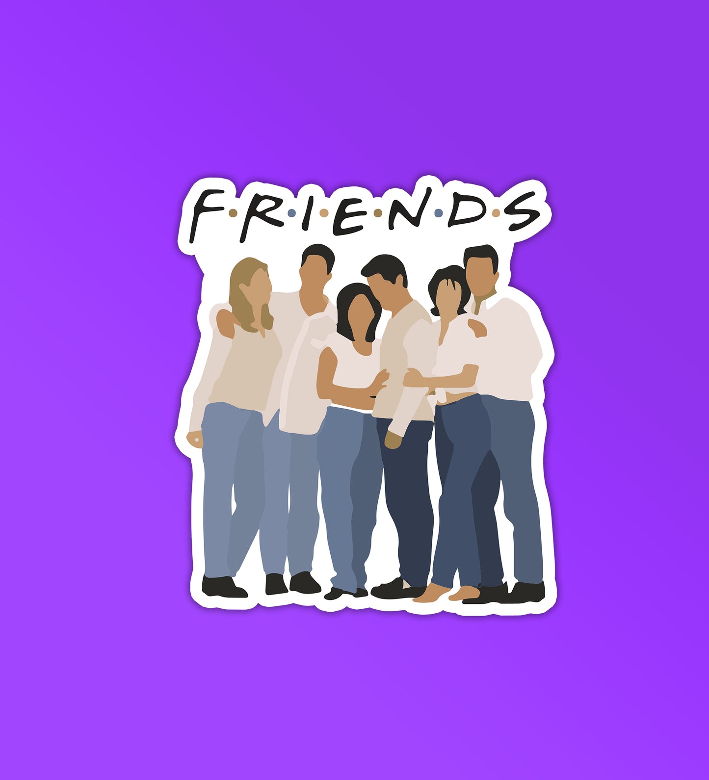 Friends Sticker – Peeekaboo