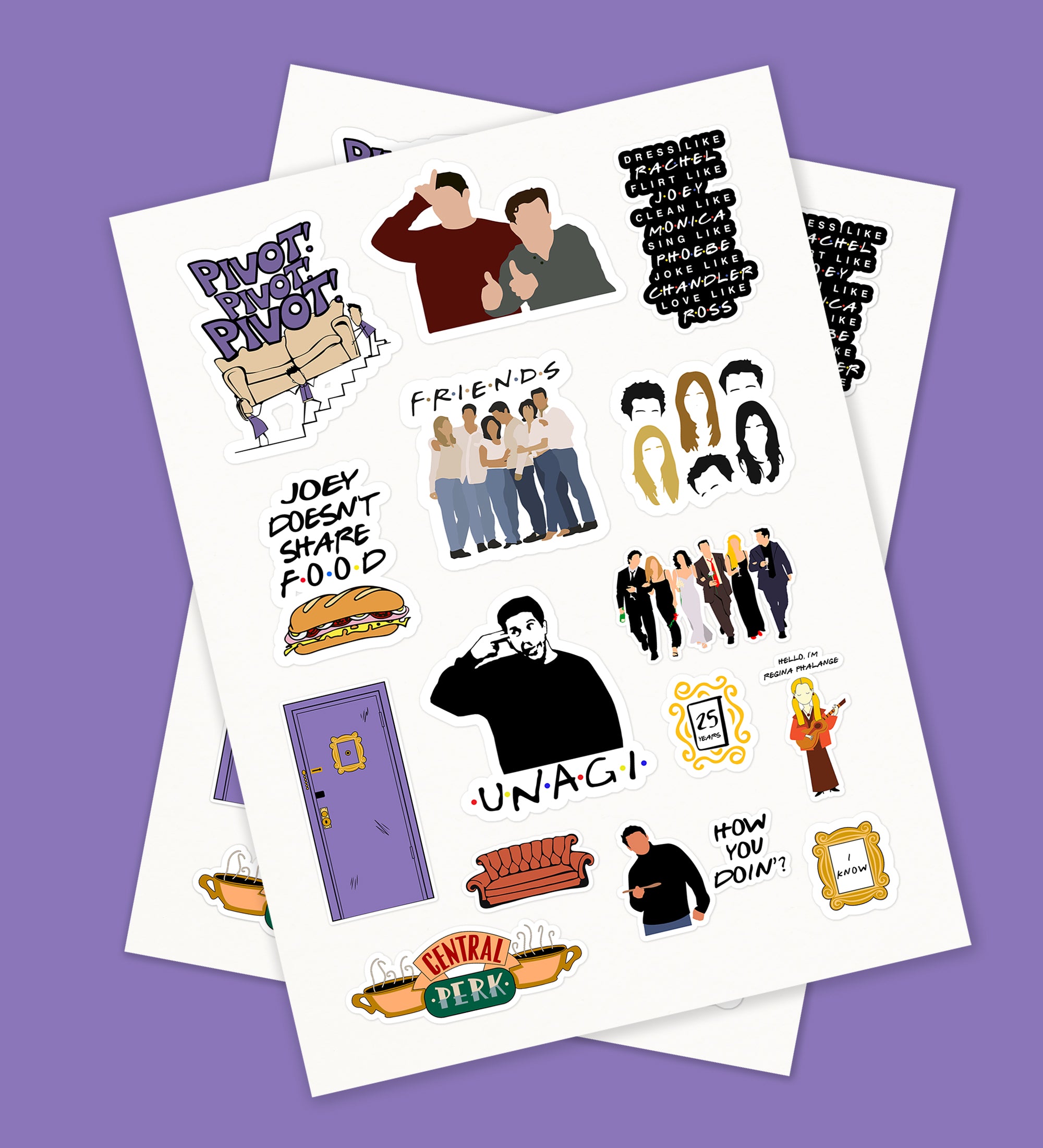 Friends Sticker Sheet – Peeekaboo