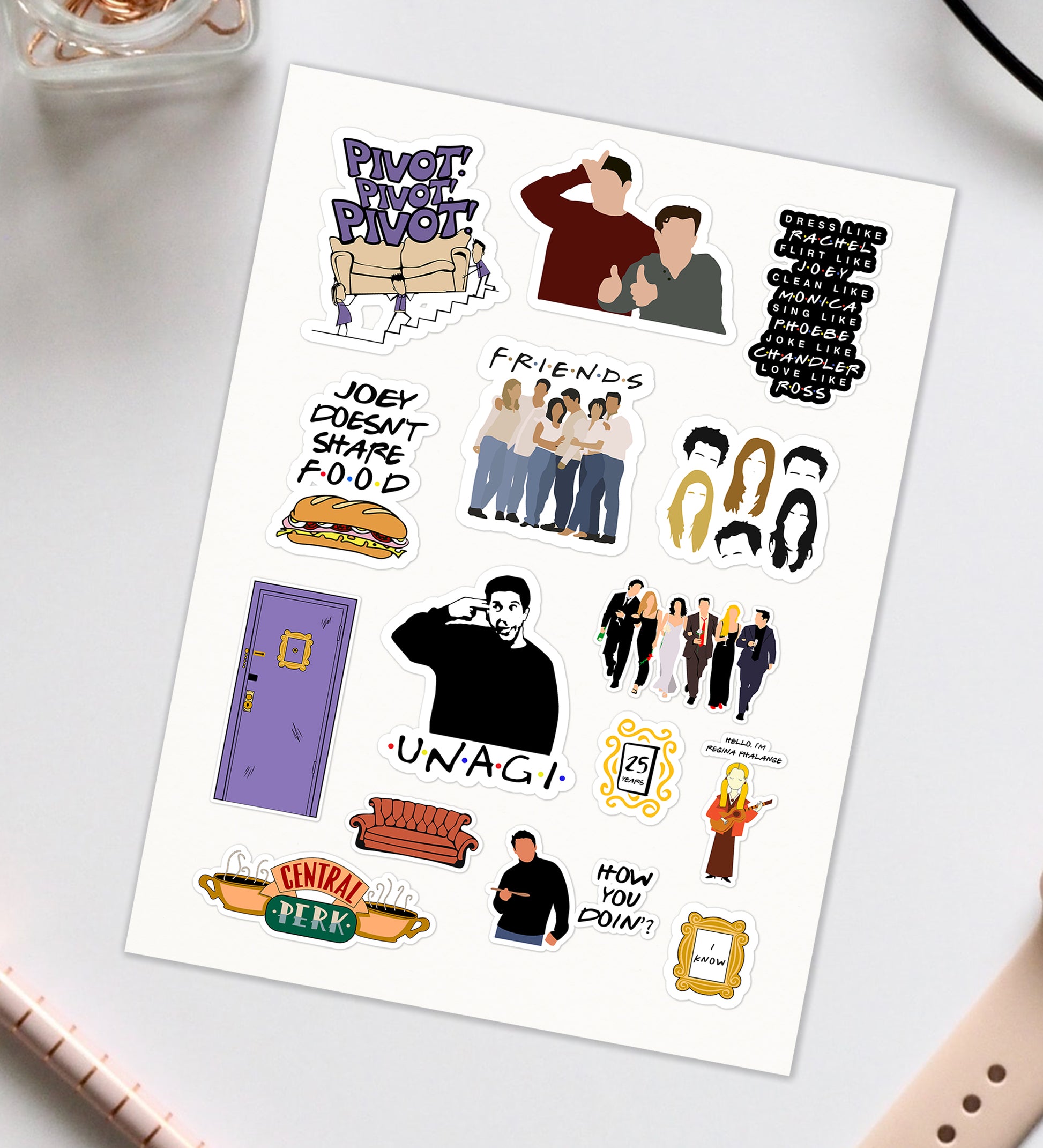 Friends Sticker Sheet – Peeekaboo