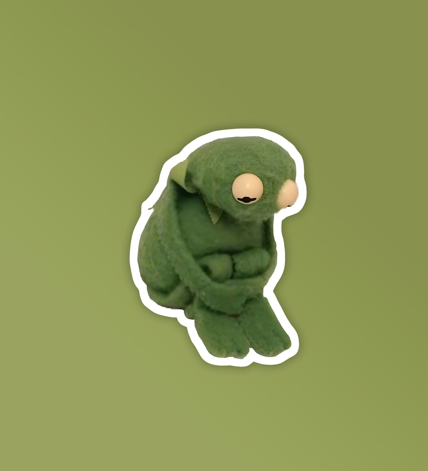 Froggo Sad Meme | Laptop & Mobile Stickers