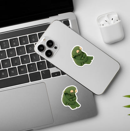 Froggo Sad Meme | Laptop & Mobile Stickers