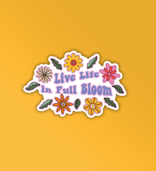 Full Bloom - Laptop & Mobile Stickers