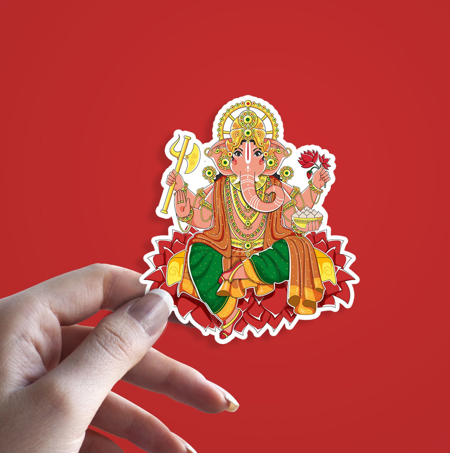 Lakshmi Ganesh - Set of 2 | Diwali Sticker