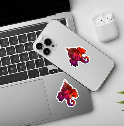 Ganesha - Multicolour | laptop - Mobile Sticker