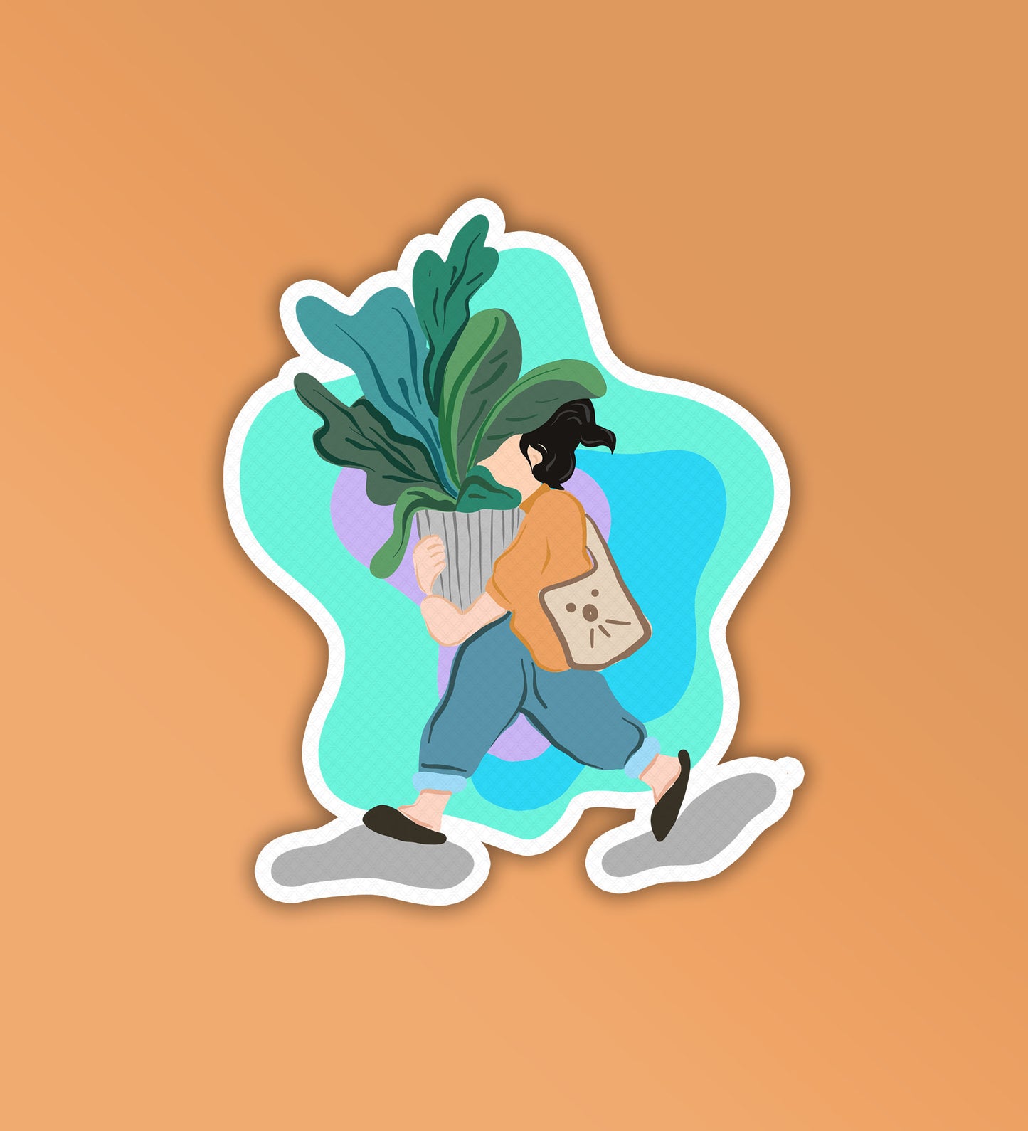 Gardener Girl - Laptop & Mobile Stickers