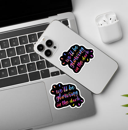 Glowing In The Dark | Coldplay - Laptop / Mobile Sticker