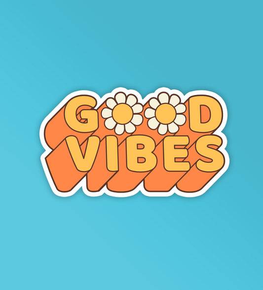 Good Vibes - Retro | Mobile & Laptop Sticker