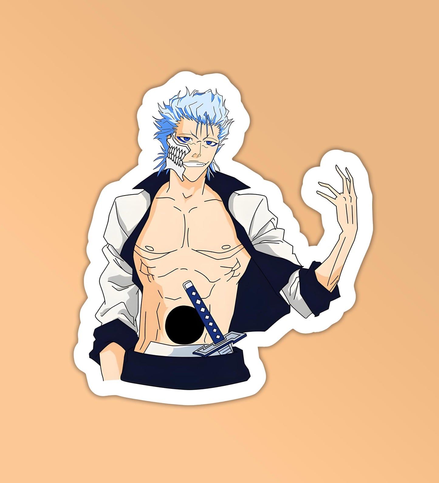 Grimmjow Bleach - Laptop & Mobile Stickers