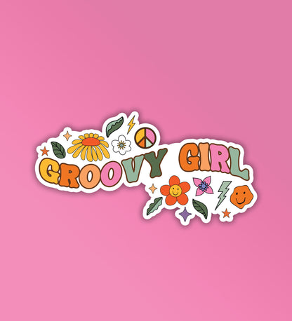 Groovy Girl - Laptop & Mobile Stickers