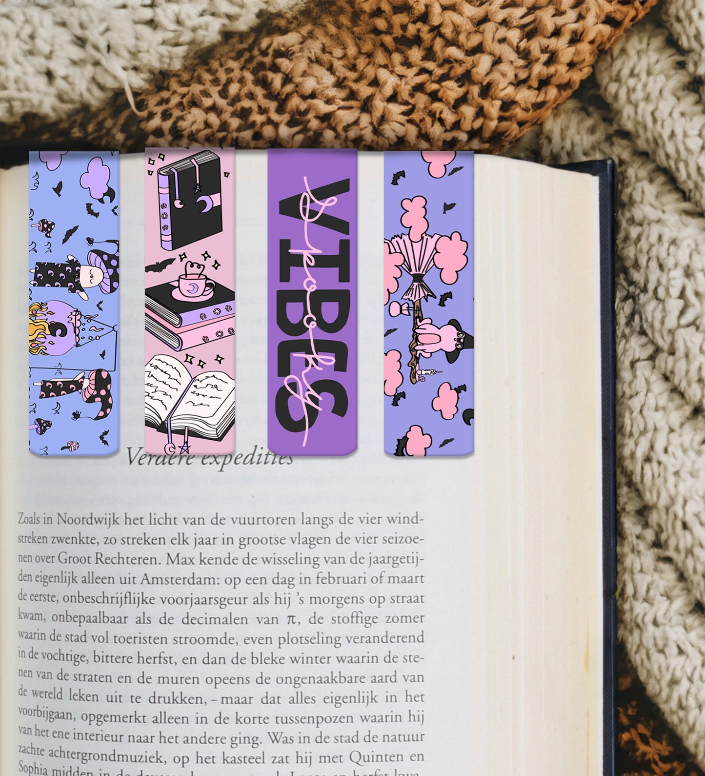 Magnetic Bookmark - Set Of 4 - Spooky Vibes