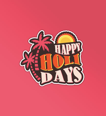 Happy Holiday Sticker