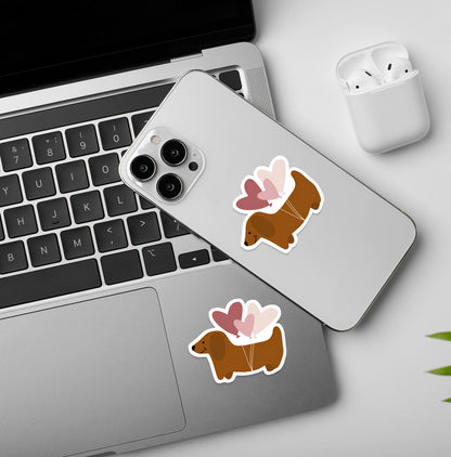 Heart Balloons - Valentines | Laptop & Mobile Stickers