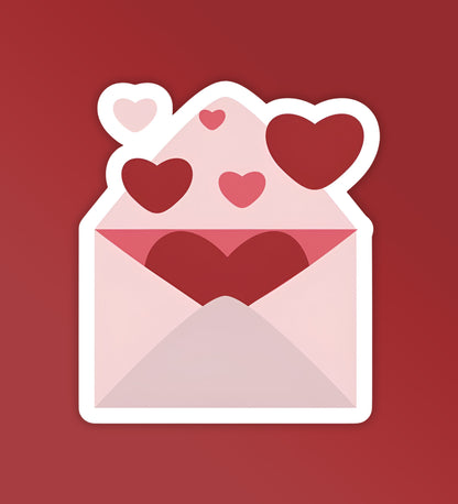 Heart Mail | Laptop & Mobile Stickers