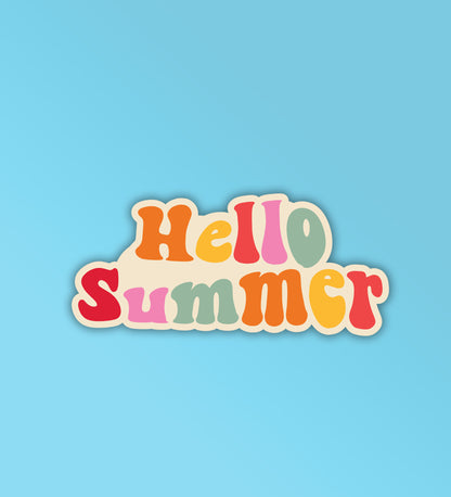 Hello Summer - Laptop & Mobile Stickers