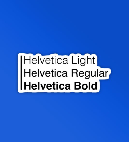 Helvetica - Laptop & Mobile Stickers