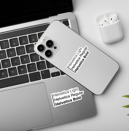 Helvetica - Laptop & Mobile Stickers