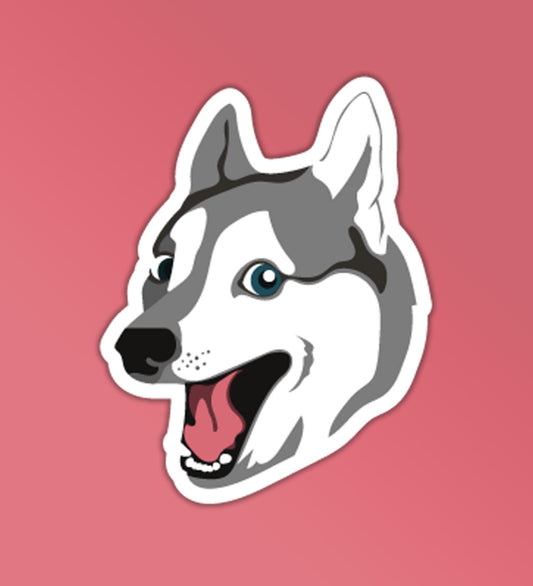 Husky HAAAAA! Meme  - Vinyl Laptop / Mobile Sticker
