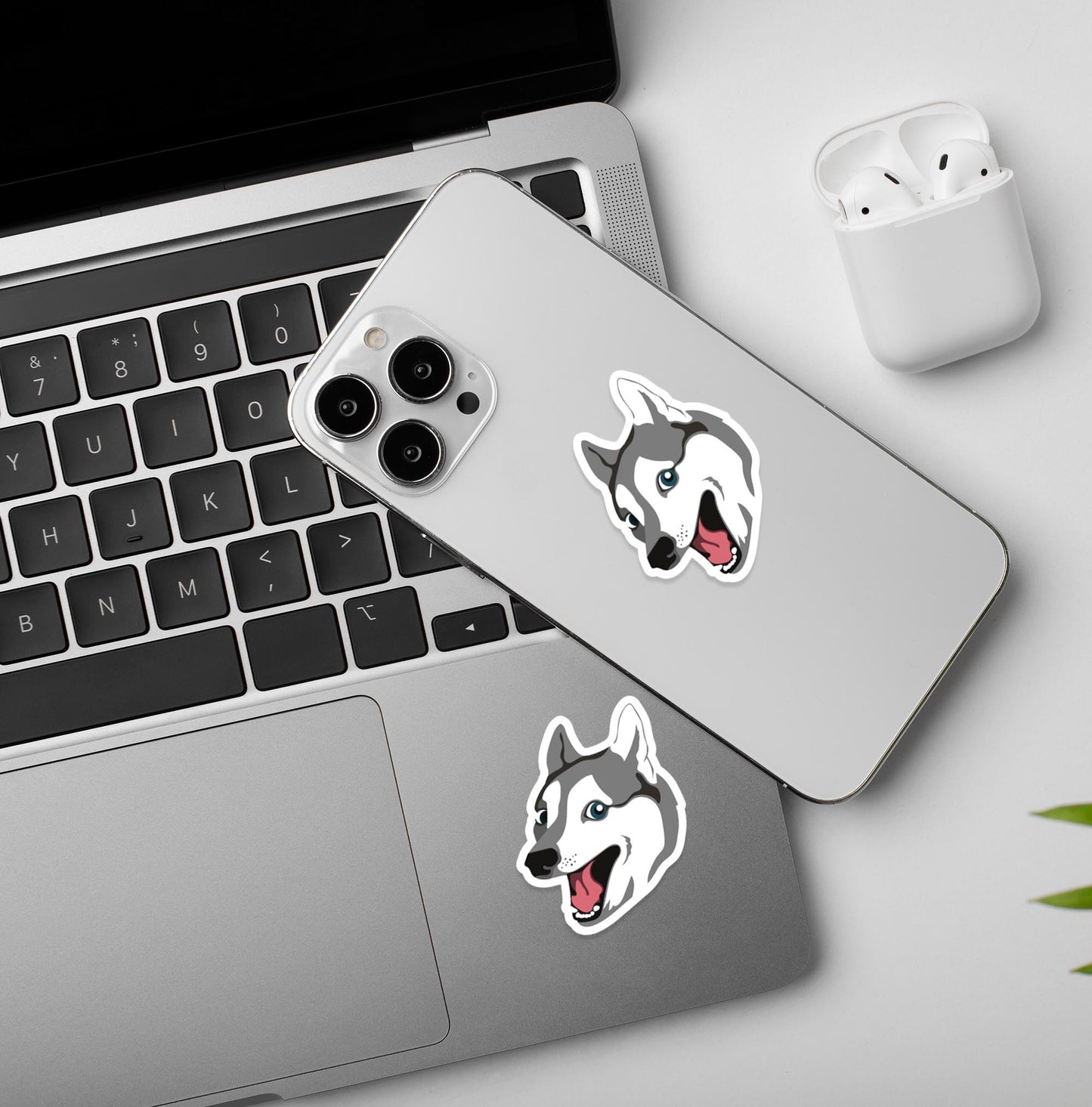 Husky HAAAAA! Meme  - Vinyl Laptop / Mobile Sticker