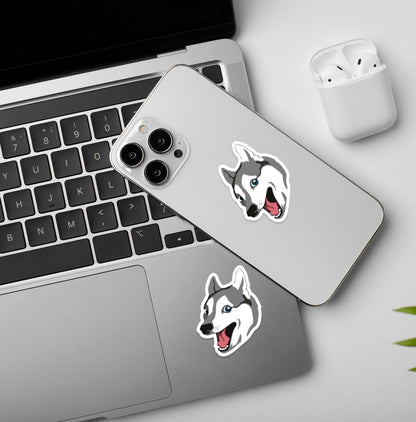 Husky HAAAAA! Meme  - Vinyl Laptop / Mobile Sticker