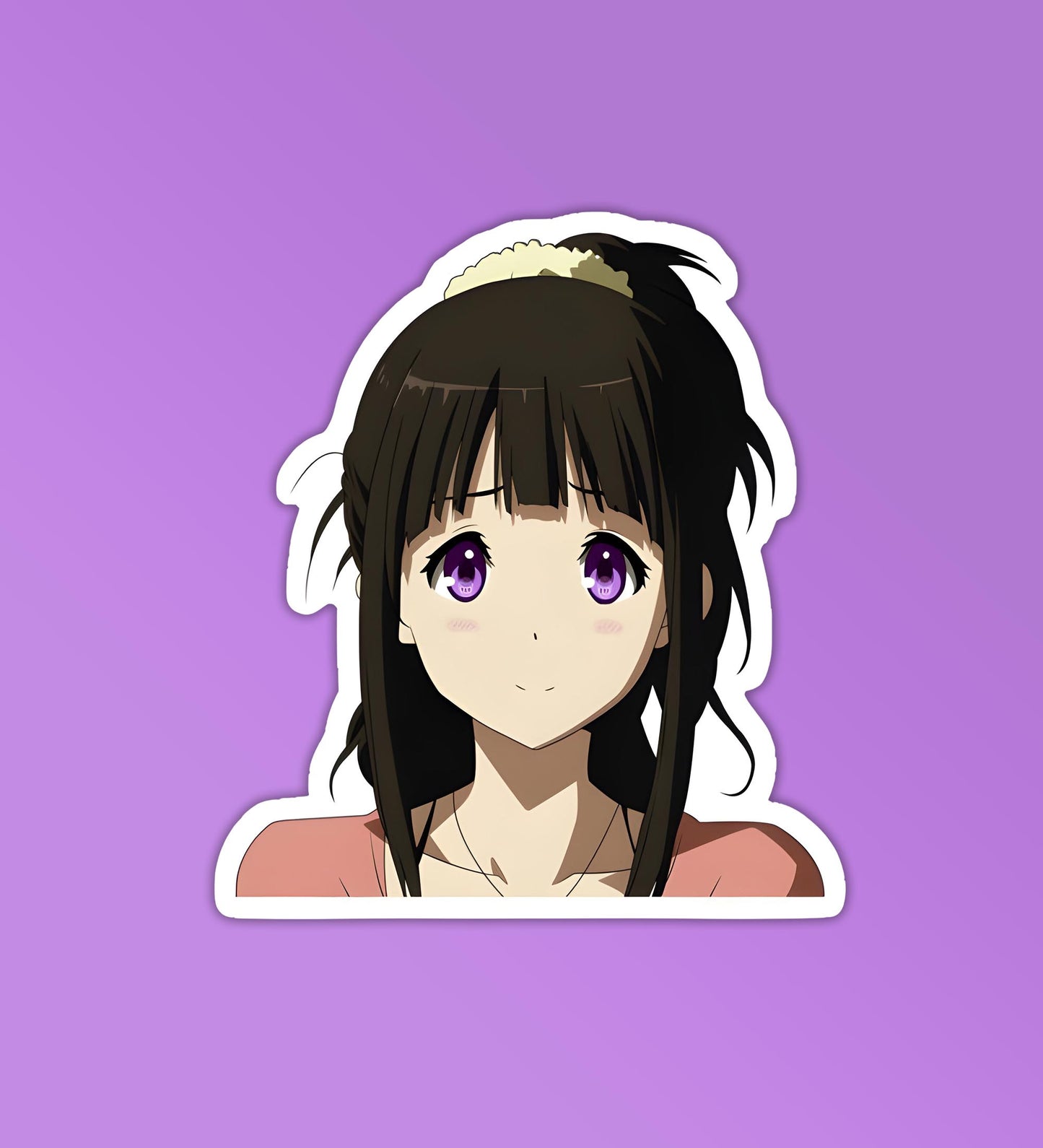 Hyouka Cute Girl - Laptop & Mobile Stickers