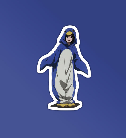 Hyouka Penguin Girl - Laptop & Mobile Stickers