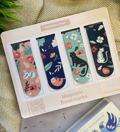 Magnetic Bookmark - Set Of 4 - Animals