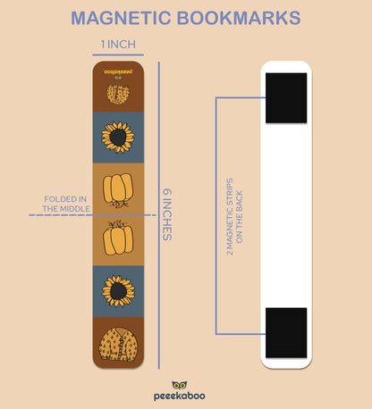 Magnetic Bookmark - Set Of 4 - Autumn Cottage Vibes