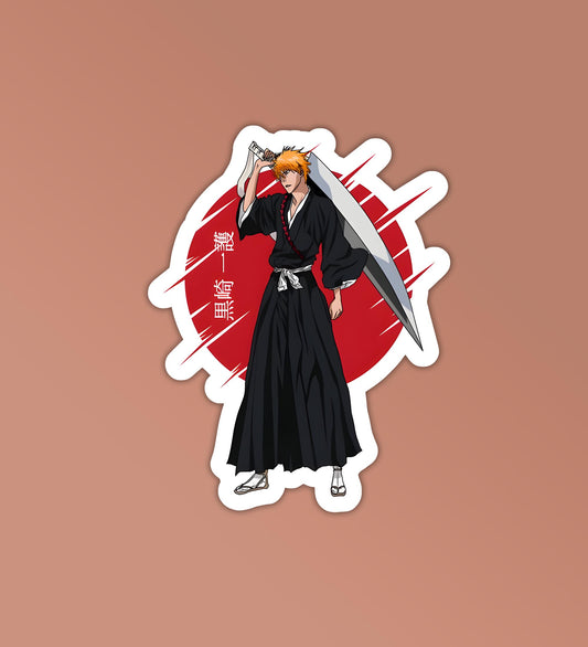 Ichigo Sword Circle Sticker - Laptop & Mobile Stickers