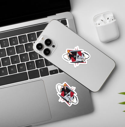 Ichigo & Zangestu Bleach - Laptop & Mobile Stickers